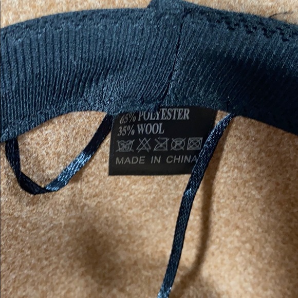 Mocha Brown Panama Hat Felt Fedora - Picture 6 of 7